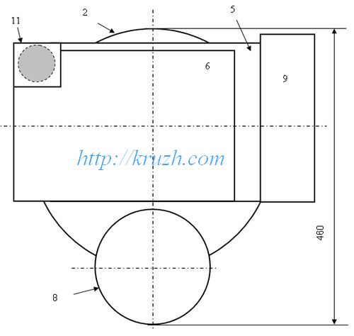 Fig.3.31. The integrated work place. Plan view.