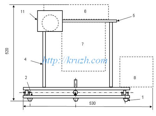 Fig.3.32. Integrated work place. Front view.